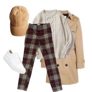 H&M Plaid pants size 4 (x small)